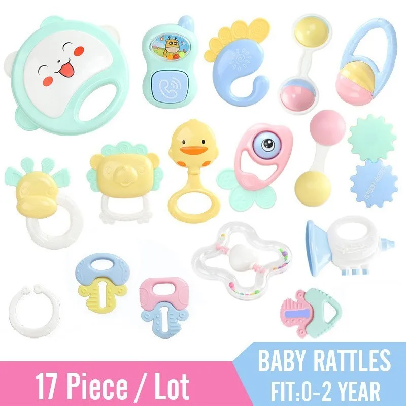 

0-2 Years Old Baby Rattles Teether Toy Sticks Teeth Toys Gutta Molar Bars Baby Silicone Intelligent Appease Best Gift For Kids