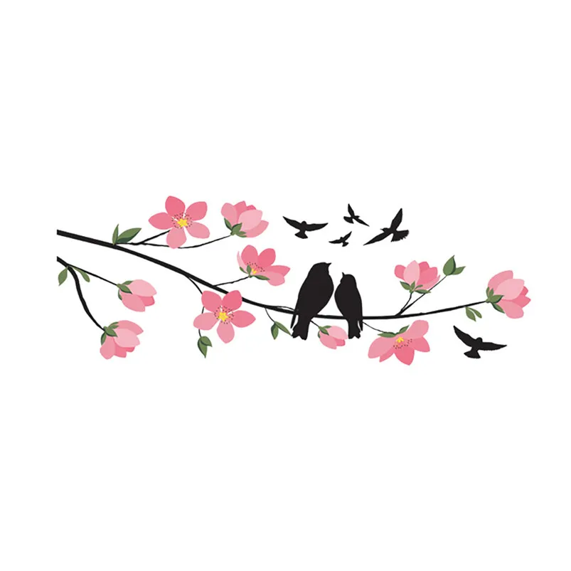DIY Bird Tree Stickers Muraux Mobile Creative Wall Stickers Home Decoration Room Office Adesivo De Parede 30FY2003
