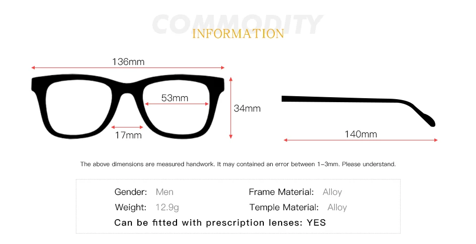 Очки без оправы из сплава оптические оправа для очков Мужская очки прозрачные Рецептурные очки ультралегкие прозрачные очки # IP373