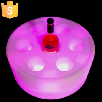 

Colorful LED luminous wine rack,changing color Waterproof bar KTV champagne Bar Shelves led wine holders free shipping