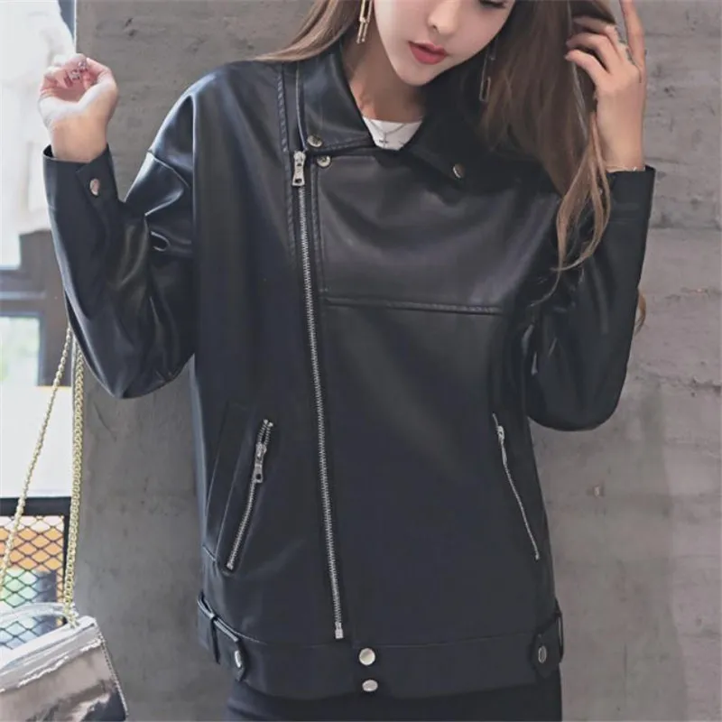 Lâche Américain Femmes Manteau Européen Coréenne 2 En De Et Version Pu Cuir Mince Velouté 1 Veste Kelly Sac Chaud 6B5af5q