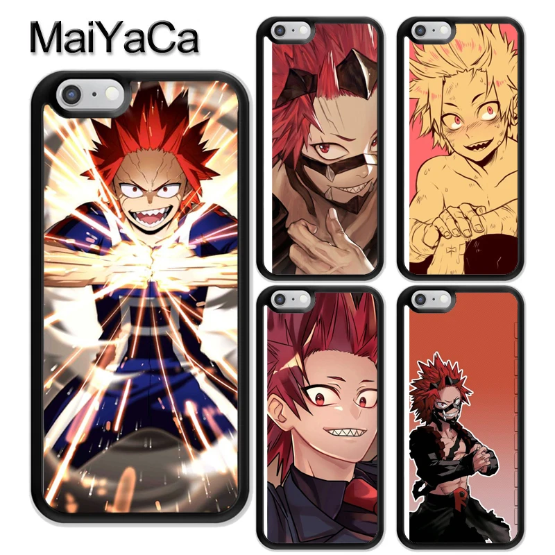 

MaiYaCa Kirishima Eijiro My Hero Academia Rubber Phone Case For iPhone 6 6S 7 8 Plus 5 5S SE X XR XS MAX Coque Funda Cover Shell