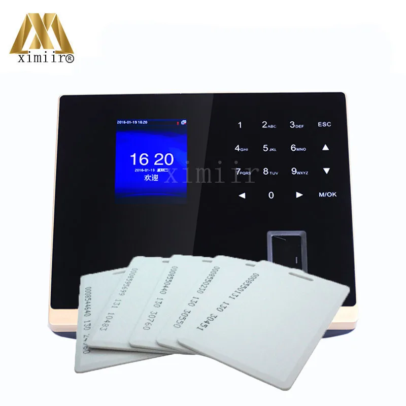 

500 Face Capacity Linux System Facial Time Attendance And Access Control With Fingerprint Reader And RFID Card GM500 Time Clock