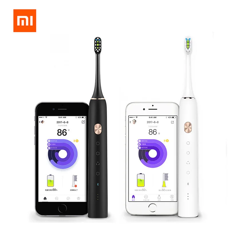 

Xiaomi Mijia Toothbrush Soocare X3 Soocas Upgraded Electric Sonic Smart Clean Bluetooth Waterproof Wireless Charge Mi Home APP