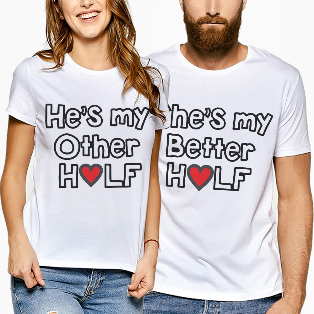 Fashion Couple T Shirt For Lovers Shoer Sleeve Creative Letter Print T-Shirt Women 2019 Summer Tops Tees Shirts Couple Clothes Fashion Couple T Shirt For Lovers Shoer Sleeve Creative Letter Print T-Shirt Women 2019 Summer Tops Tees Shirts Couple Clothes