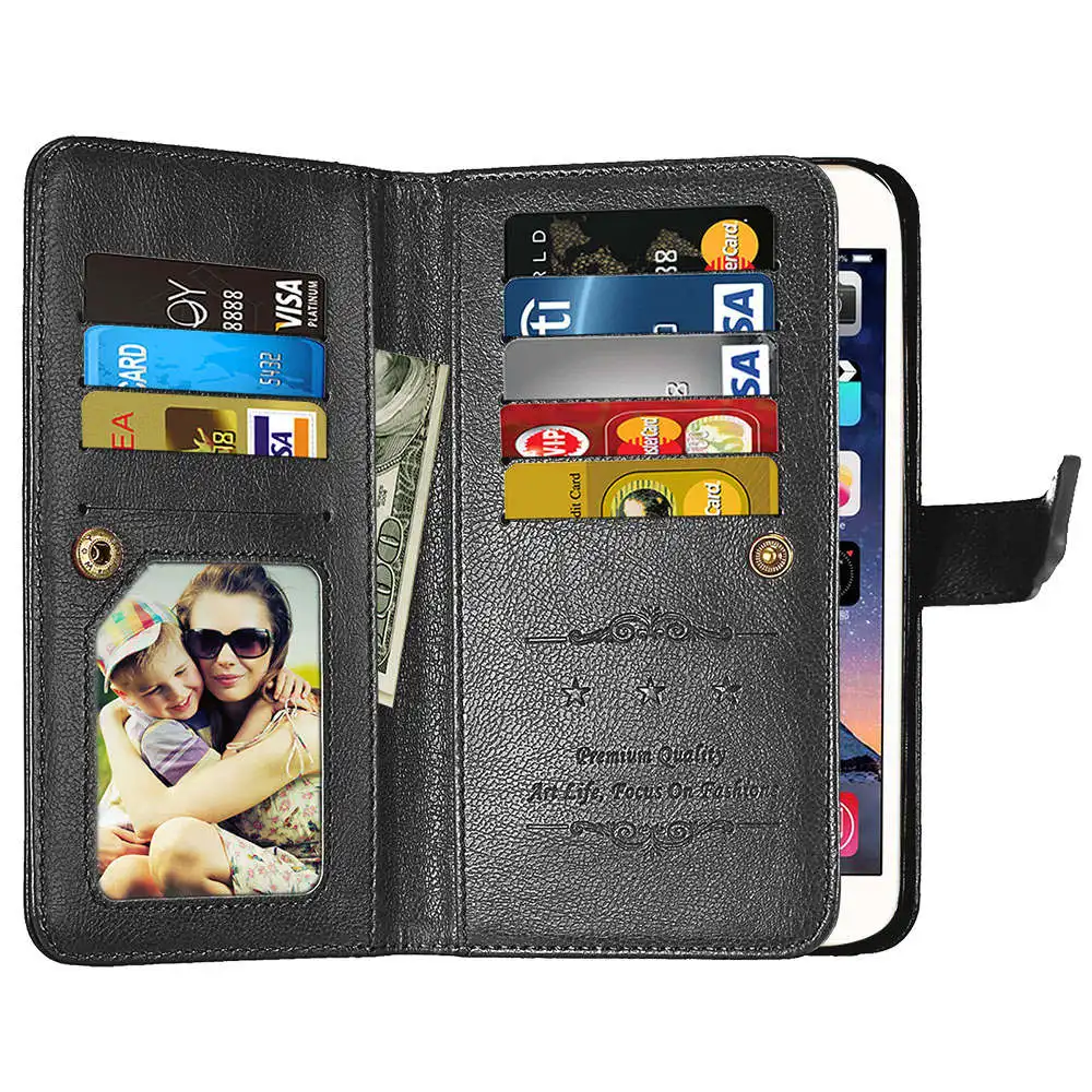 Магнитный чехол-бумажник из искусственной кожи с откидной крышкой для Oneplus one two X 1+ 1+ 2 1+ X 9 отделения для карт для Nokia Lumia 640 930 2 3 5 6 6,1 чехол
