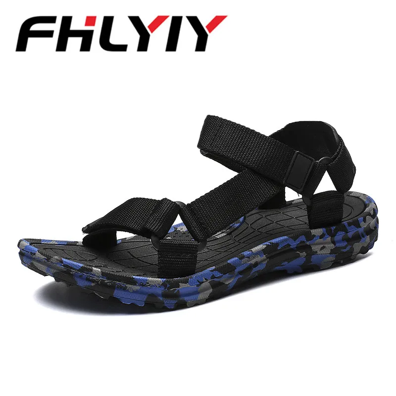comprar Homens Da Moda verão Sandálias Camuflagem Homens Sandálias Confortáveis Moda Sandalia Masculina Casual Flip Flops Chinelo Sandália Flat