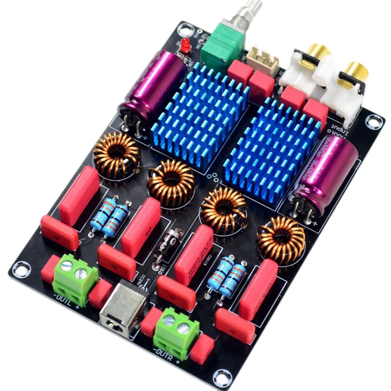 Tpa3116 2,0 двойной чип Wima высокого класса цифровой усилитель мощности(100 Вт+ 100 Вт - Цвет: Black