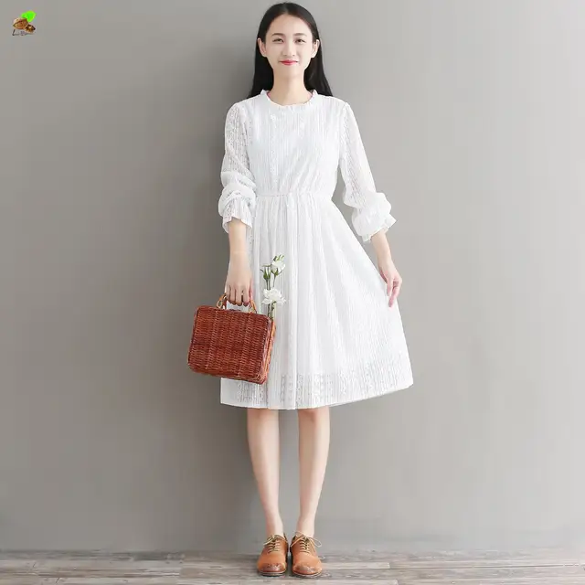 preppy white dress