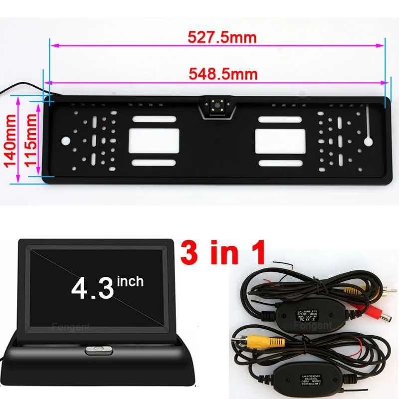 Беспроводная автомобильная камера заднего вида монитор DVD GPS|car rear reverse camera|license plate