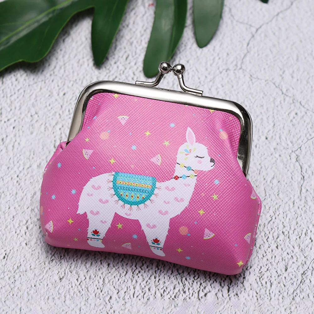 

Unicorn Flamingo Cactus Alpaca Printed Coin Purse for Women Girls Cartoon Pattern Wallet Bag Zipper Coin Purse