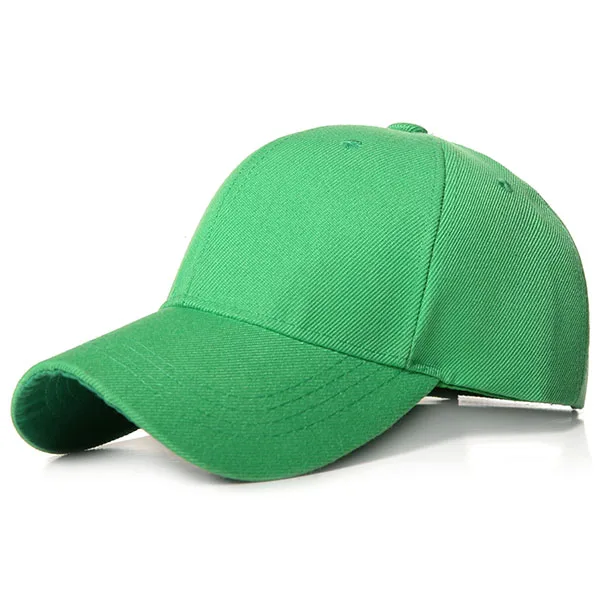 Простая бейсбольная кепка для женщин и мужчин, бейсболки, Классическая Кепка в стиле поло, Повседневная Спортивная Кепка для улицы, регулируемая модная Кепка унисекс - Цвет: Светло-зеленый