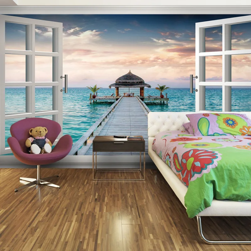 3d three dimensional wallpaper bedroom wall wallpaper romantic mural