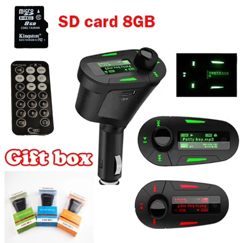1 PCS Car MP3 player digital remote control wireless FM transmitter The