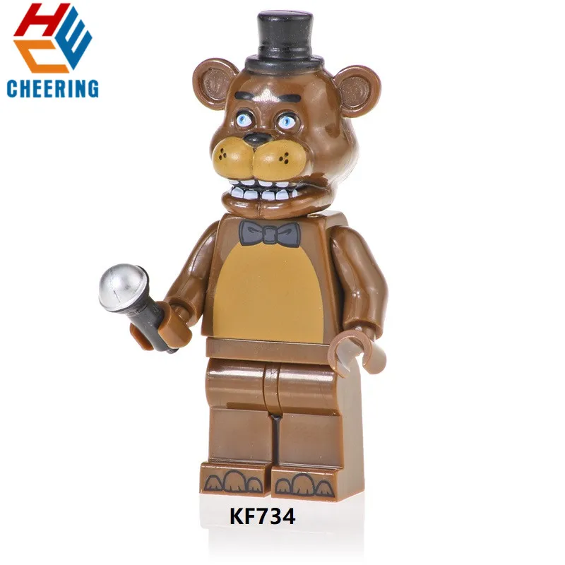 Single Sale Building Bricks Blocks Ballonboy Chica Colorful Freddy Foxy Spintraft Cartoon Movie Figures Toys For Children KF6071