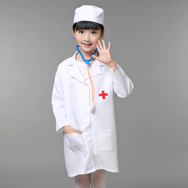 New Design Children Halloween Cosplay Costume Kids Doctor Costume Nurse