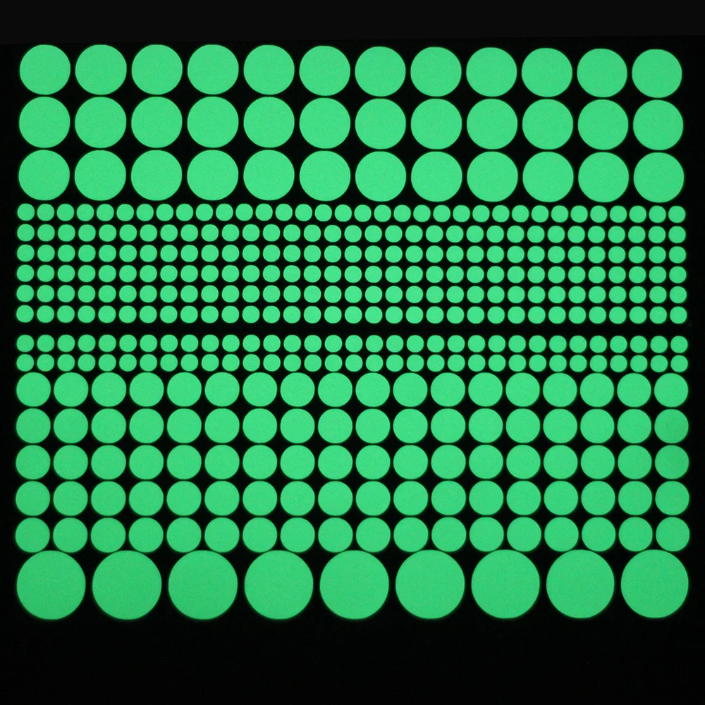 400 шт светящиеся круглые точки настенные наклейки домашний декор светится в темноте круги переключатель наклейки детская спальня детская комната Наклейка на потолок