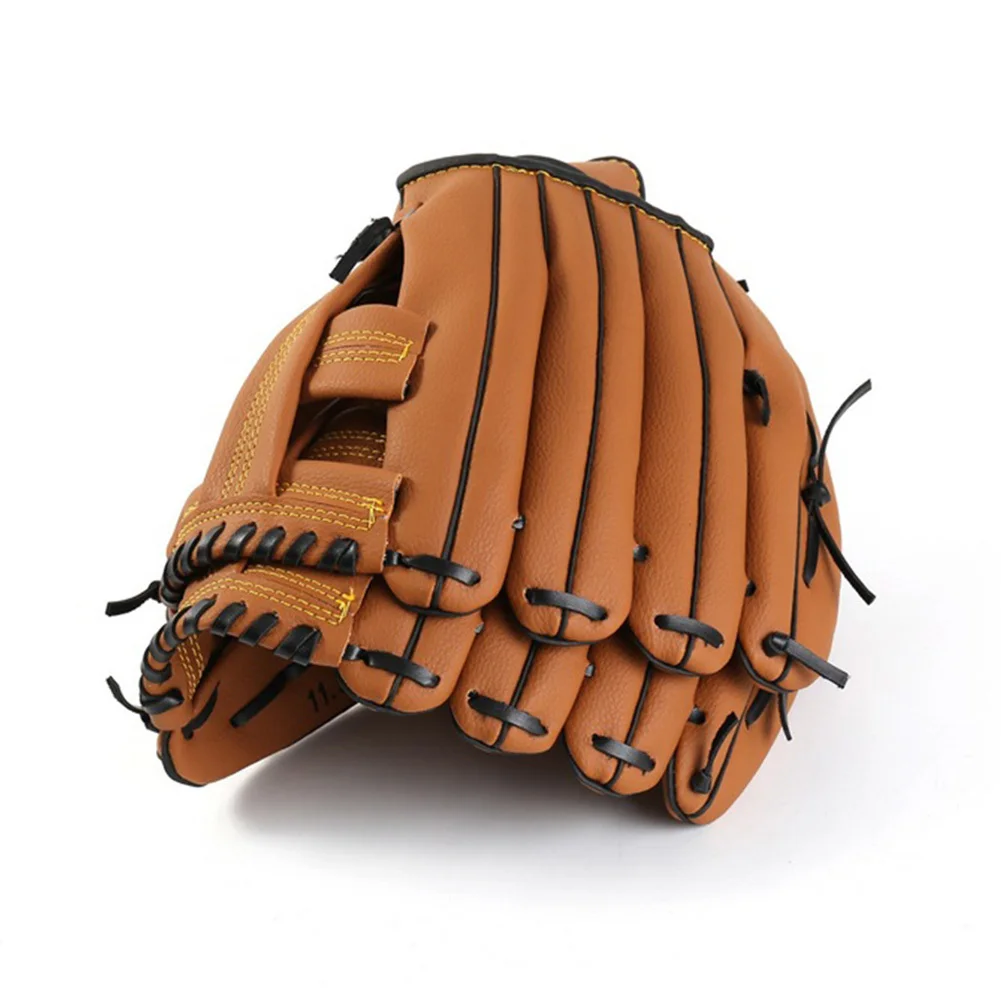 1 шт. ПВХ кожаные бейсбольные перчатки 10," /11,5"/12," софтбол Спорт на открытом воздухе команды левой руки бейсбольное оборудование