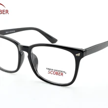SCOBER = большие квадратные черные Ретро трендовые очки для чтения, мужские и женские модные оправа, очки+ 0,75+ 1+ 1,25+ 1,5 до+ 4
