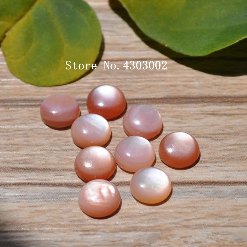

50pcs/lot Natural Round Cabochon Mother of Pearl shell for DIY Jewelry Pink Round Cabochon MOP Pearl shell For Earrings