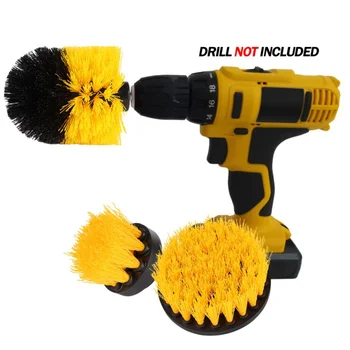 

Attachment Kit for Cleaning Pool Tile Power Scrubber Drill Brush Drill Flooring Brick Ceramic Grout 3Pcs/Set