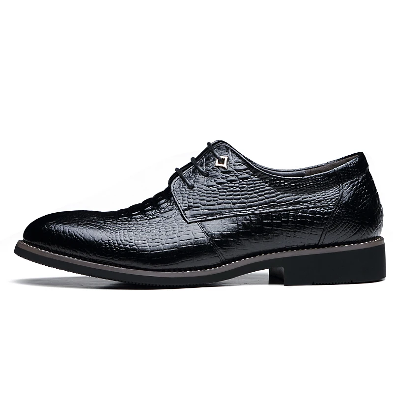 MYCOLEN/Мужские броги из натуральной кожи в деловом стиле; мужская обувь с узором «крокодиловая кожа»; Роскошные Мужские модельные туфли;