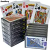 Playing Cards Plastic Poker Card Game Waterproof Poker Texas Hold'em  Blackjack Game Cards  Dropship Gold Card Game Customizable ► Photo 2/6