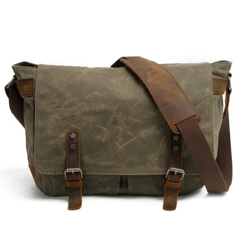 

Canvas Vintage Dslr Slr Camera Bag Shoulder Strap Case Casual Shoulder Messenger Pack For Canon For Sony Waterproof Bag(Green)