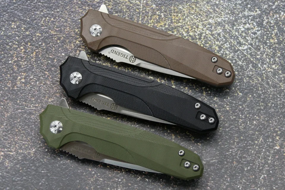 TIGEND CF1818 складной нож для флиппера D2 лезвие G10+ стальная ручка для кемпинга охоты на открытом воздухе Карманный для выживания Кухонные Ножи EDC инструмент