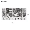 1Pc Rectangle Stamping Plate Nail Art Stamp Template Lace Flower Design Image Plate 12*6cm Mezerdoo 31 3