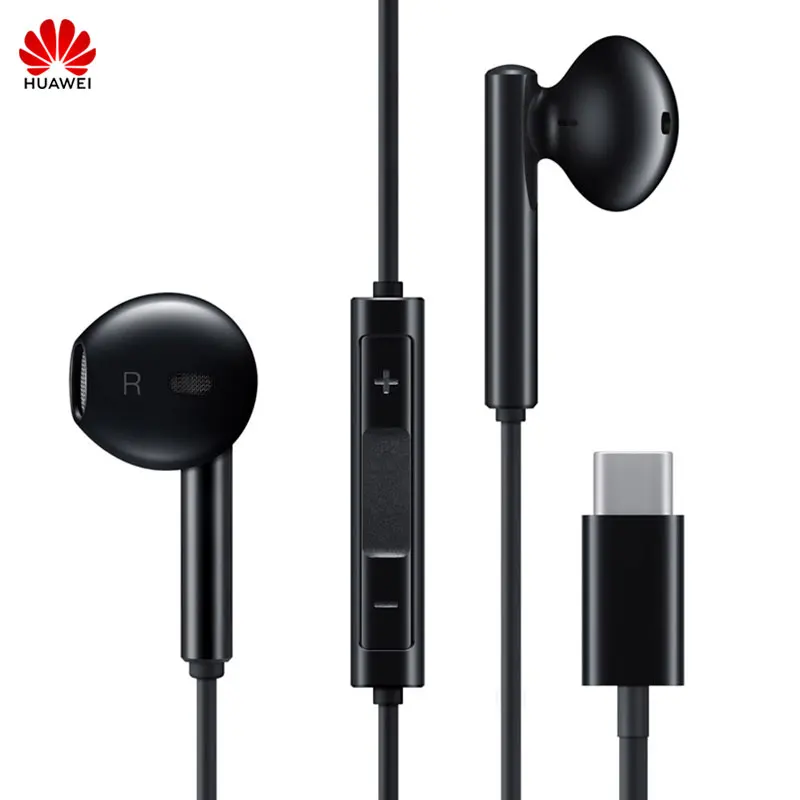 HUAWEI Original CM33 наушники USB Type C в ухо Hearphone гарнитура микрофон громкость Mate 10pro 20 X RS P20