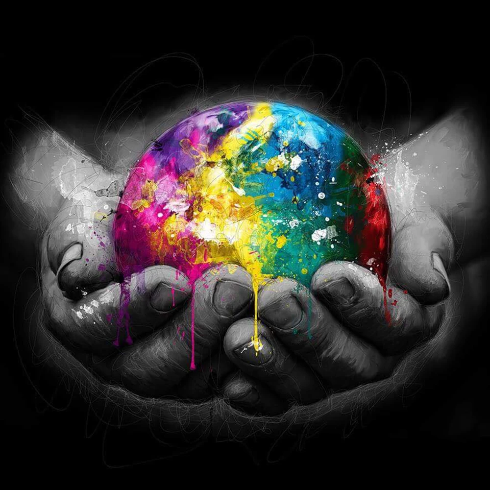 Bright Colorful World Painting Colorful Canvas Painting Art Posters And Prints Wall Pictures For Living Room Study Decoration Painting Calligraphy Aliexpress Bright Colorful World Painting Colorful Canvas Painting Art Posters And Prints Wall Pictures For Living Room Study Decoration Painting Calligraphy Aliexpress