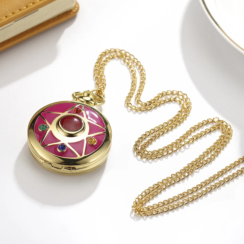 Sailor Moon - Pocket Watch With Diamond Gold