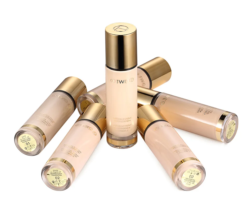 Maquiagem à Prova O.two.o Líquido Fundação Invisível Cobertura Completa Maquiagem Corretivo Clareamento Hidratante d' Água 30 ml 7 Cheap Base p rosto