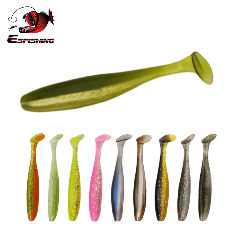 Esfishing ES Easy shiner Shad 76 мм 100 180 Рыбалка Мягкая приманка воблер Карп весло для рыбалки хвост T хвост Swimbait Щука Jerkbait