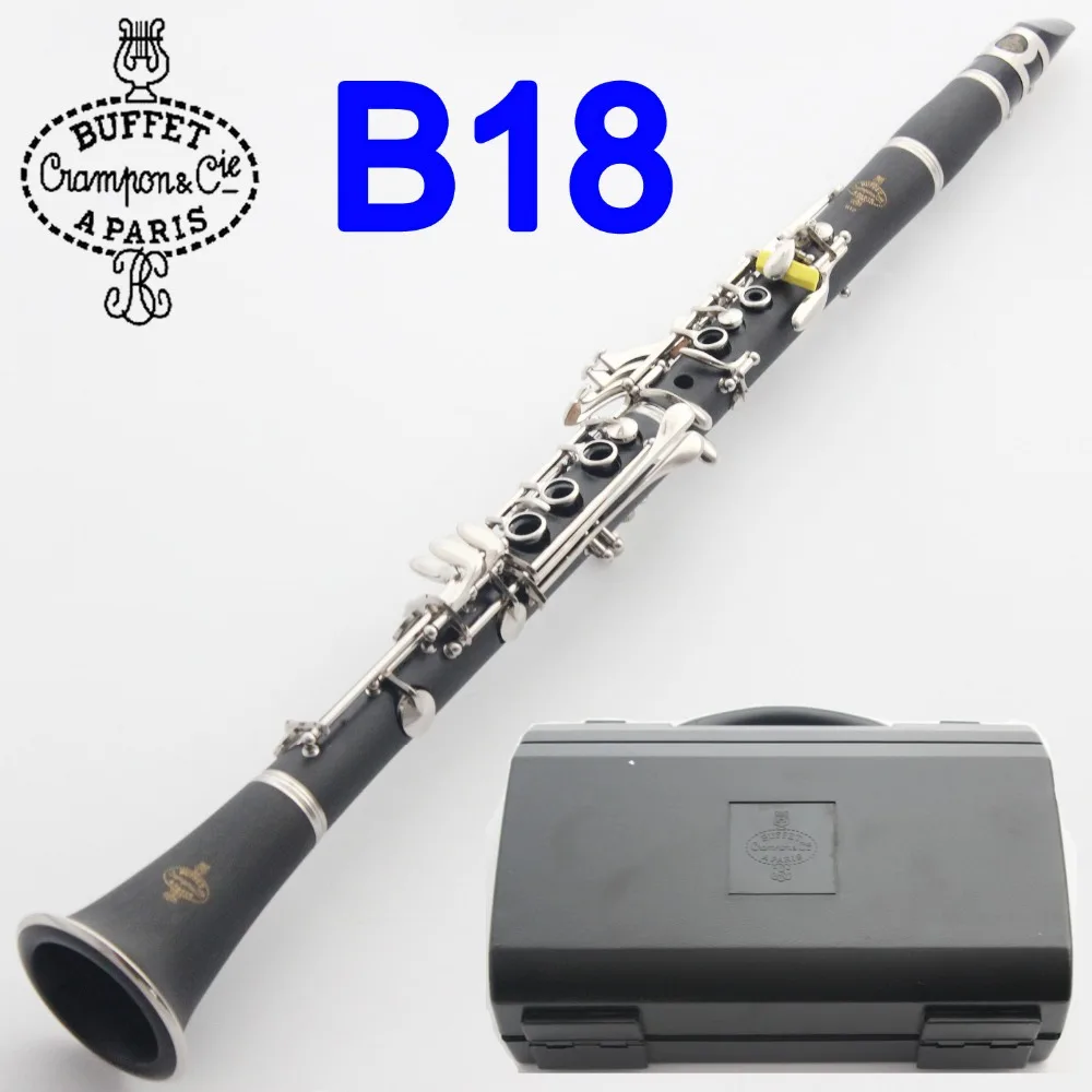 

Buffet Crampon Professional Bakelite Clarinet B18 Clarinets Bb 17 Keys Musical Instruments Mouthpiece Reeds Accessories Hard Box