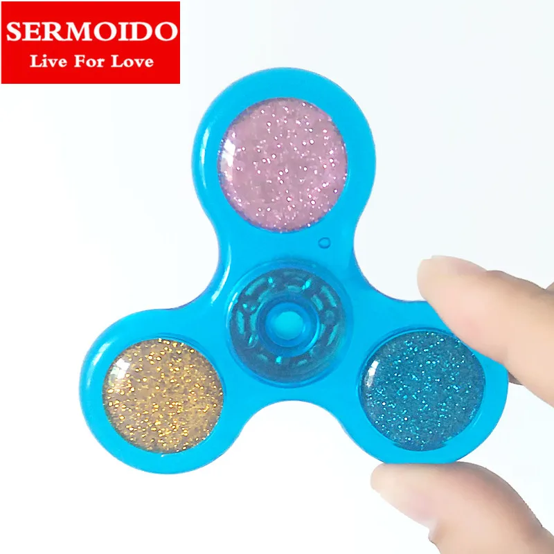 

SERMOIDO Fidget Spinner High Quality Hand Spinner For Autism and ADHD Rotation Time Long Anti Stress Toys Kid Gift A98