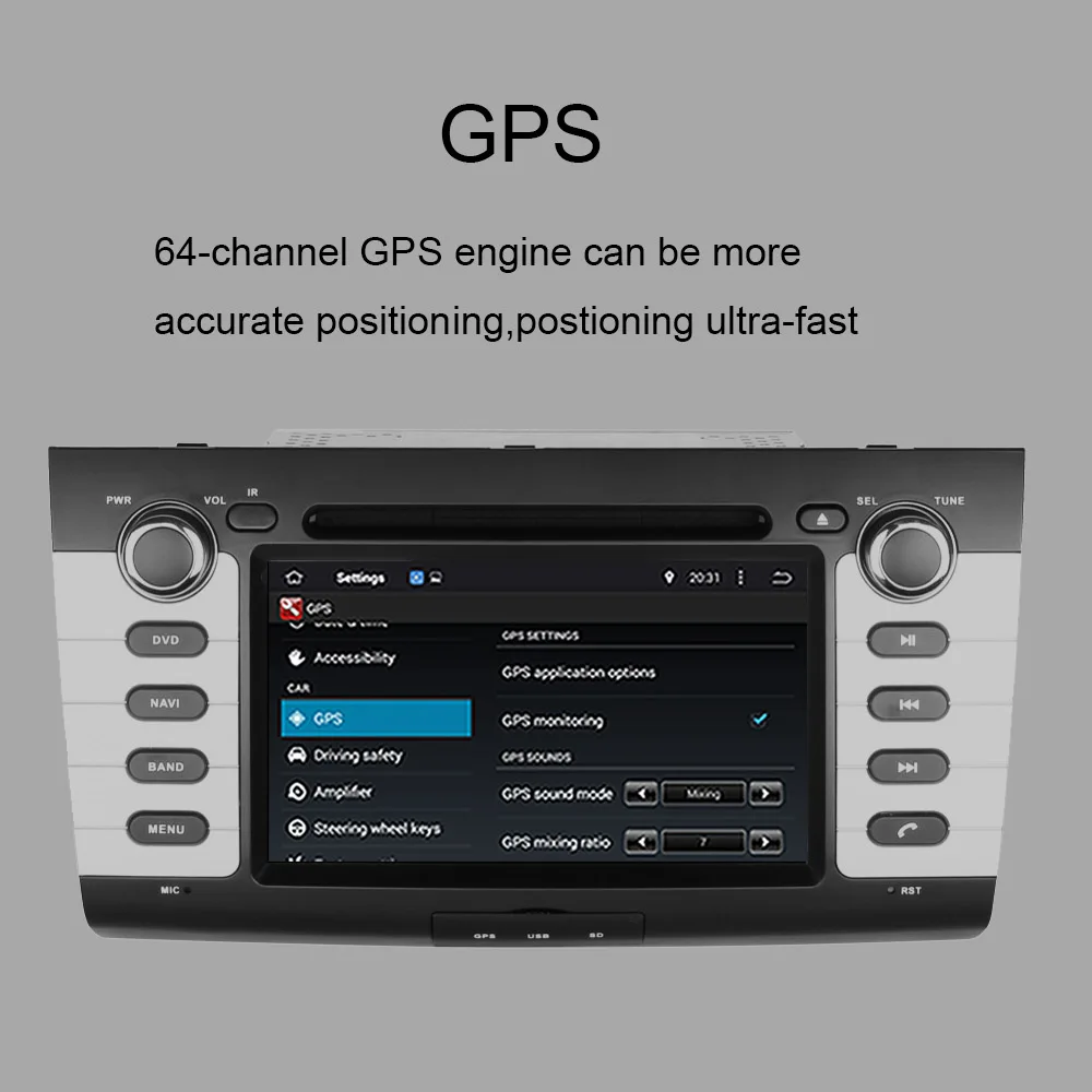 Flash Deal 7" HD IPS 2 Din Android 9.0 Car Radio DVD Player GPS SWC for Suzuki Swift 2004-2010 with GPS Navigation DVD BT Multimedia Player 5
