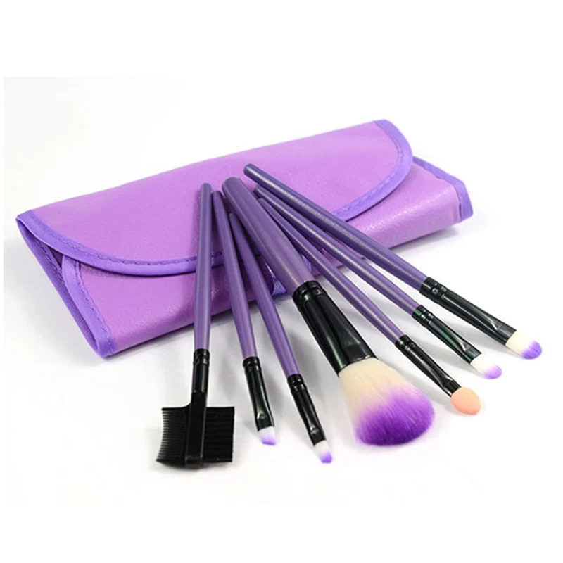

2018 New Fashion 7Pc Makeup Brushes Set Powder Foundation Eye Shadow Blush Blending Cosmetics Beauty Make Up Brush Tool Kits