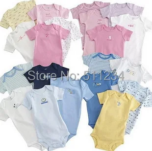 

3M-24M 1pcs Short Sleeve Winggle-in Cotton Infant kid children Romper baby jumpsuit boy girl kids Rompers