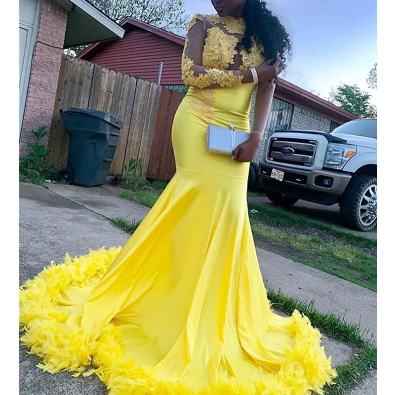 

Elegant Lace Appliques Mermaid Prom Dresses 2019 Long Sexy Open Back Long Sleeve Evening Party Dresses Vestidos De Gala