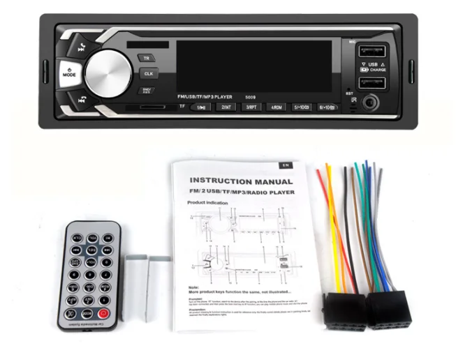 Perfect by DHL or Fedex 20pcs Autoradio  auto Stereo 1 Din Car Radio 12v bluetooth  FM Aux Input Receiver Car Audio  5009 7