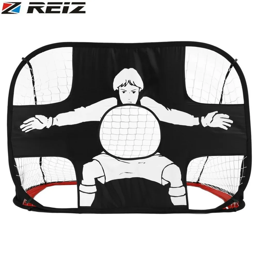 

REIZ Foldable Football Gate Net Goal Gate Extra-Sturdy Portable Soccer Ball Practice Gate for Children Students Soccer Training