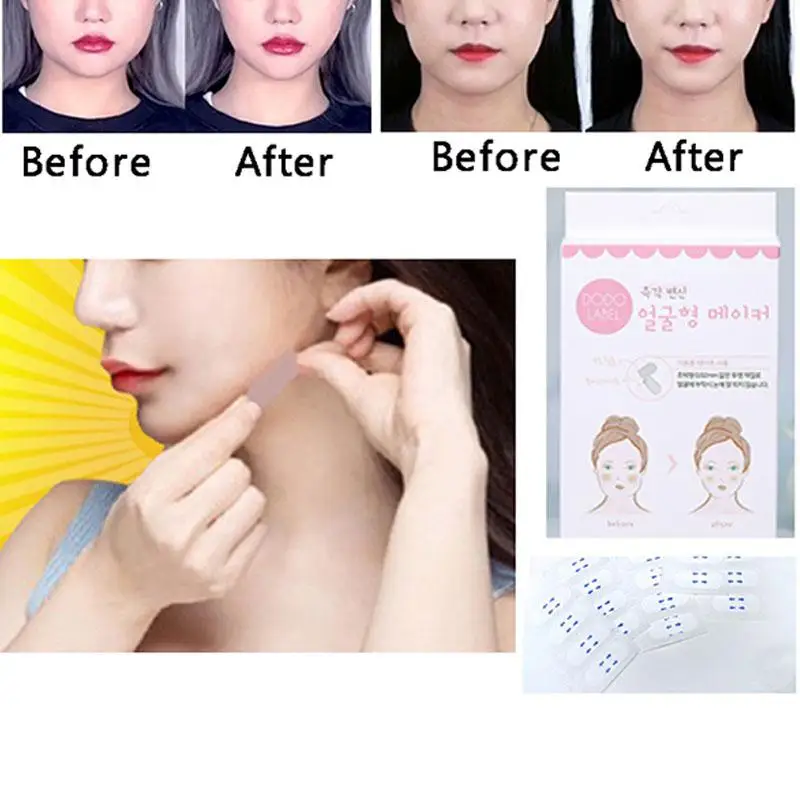 

40PCS/Box Lift Slim Face Sticker Face Invisible Sticker Lift Chin Medical Tape Makeup Beauty Tools