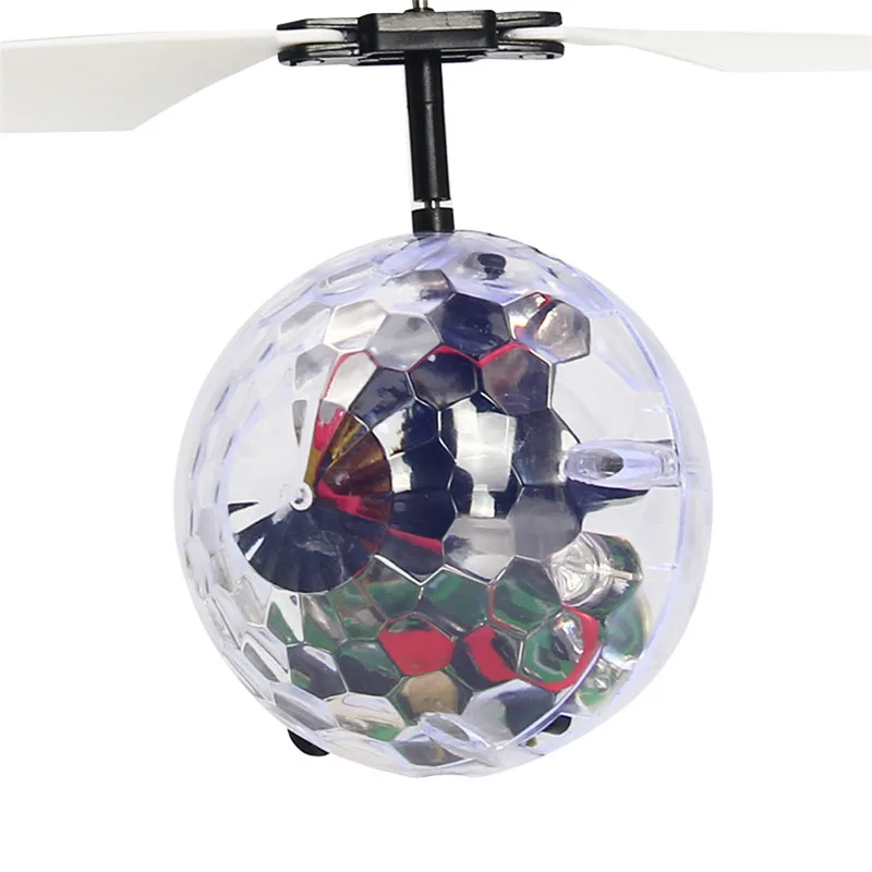 RC Drone Helicopter Ball Built in Disco Music With Shinning LED Lighting for Kids Teenagers