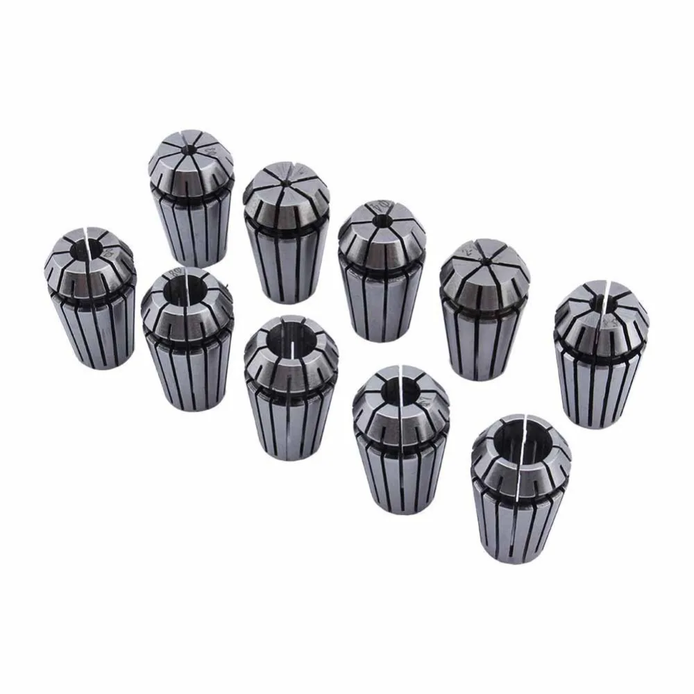 10Pcs ER16 Spring Collet Set For CNC Engraving Machine & Milling Lathe