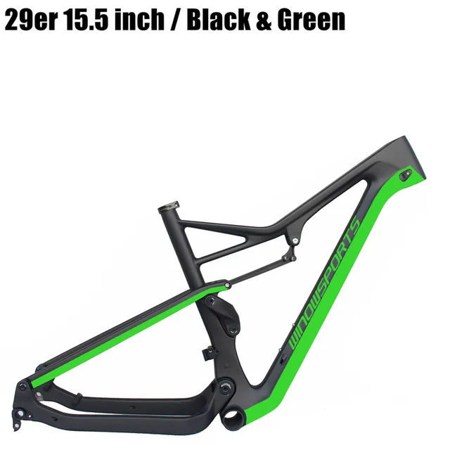 29er Boost Full Suspension Carbon Mountain bike frame 148*12 XC MTB