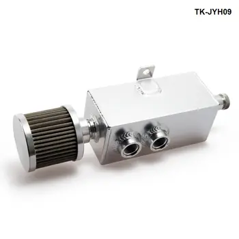 

1L Aluminum Oil Catch Can Tank Fuel Tank With Breather & Drain Tap 1LT Baffled TK-JYH09