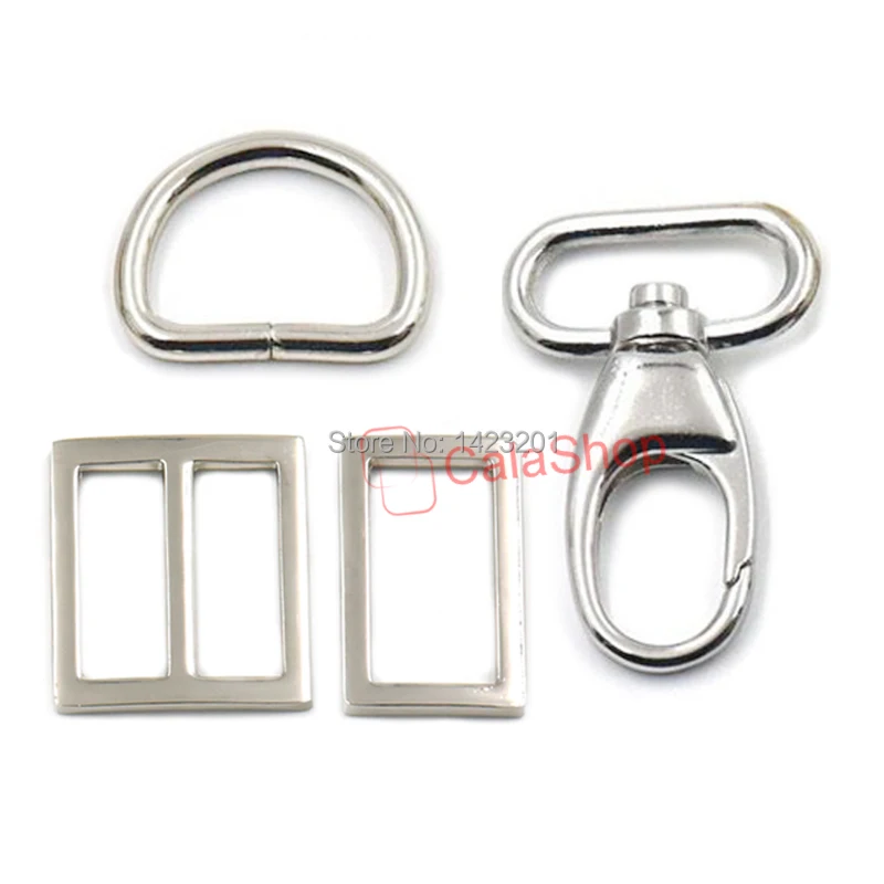 5 Sets / Lot 25mm 1" Swivel Hook Buckles SCAT1C Rectangle Adjuster