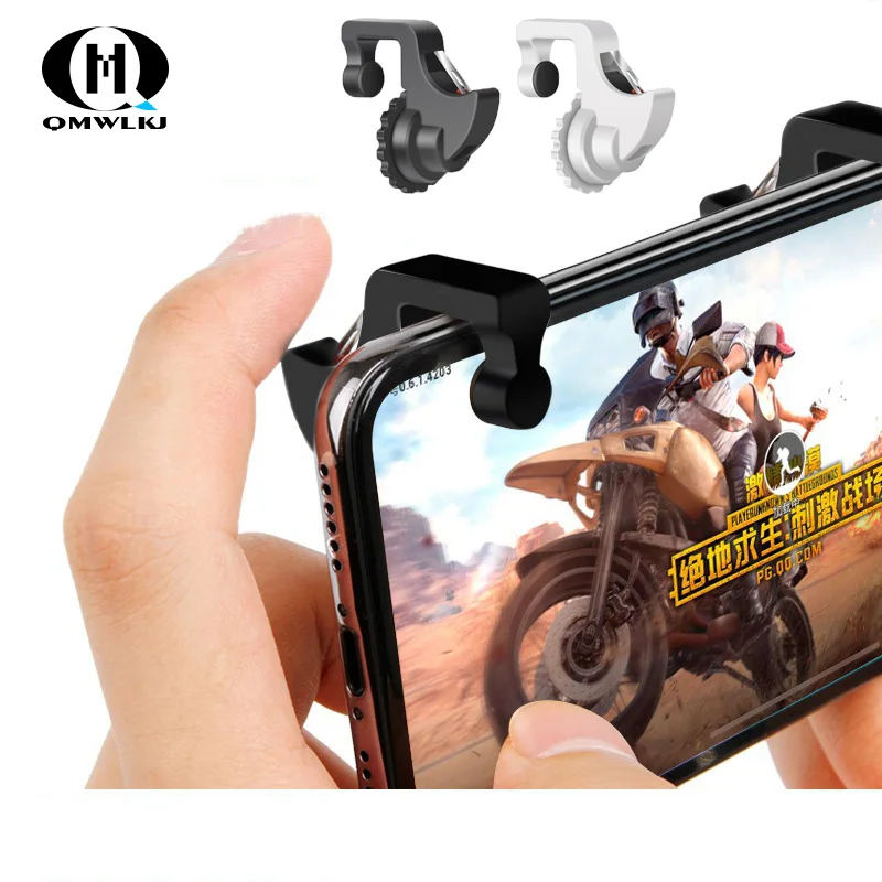 

1Pair PUBG Mobile Game Controller L1 R1 Gaming Metal Trigger Games Shooter Controller Fire Button For Rules of Survival/Knives